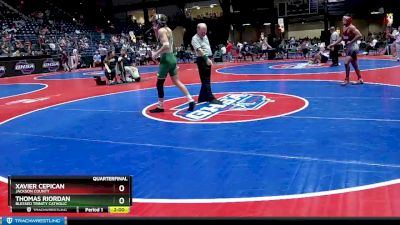 6A-157 lbs Quarterfinal - Thomas Riordan, Blessed Trinity Catholic vs Xavier Cepican, Jackson County