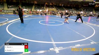 106 lbs Final - Emma Bacon, X-Calibur vs Acelyn Duran, Duran Elite