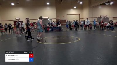 65 kg Cons 32 #1 - Malachi Puckett, Tennessee vs Chancellor Mathews, Black Fox Wrestling Academy