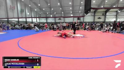 175 lbs Cons. Round 5 - Noah Sandlin, CA vs Lucas McCullough, WA