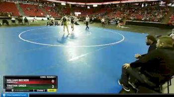 D3-152 lbs Cons. Round 1 - William Becker, Pardeeville vs Tristan Drier, Cadott