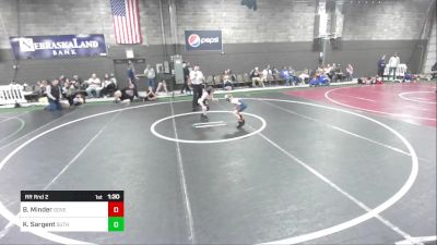 57 lbs Rr Rnd 2 - Bentley Minder, Governors vs Kai Sargent, Sutherland Youth Wrestling