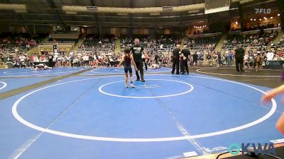 54 lbs Consi Of 8 #1 - Jerzi Ellis, Kingfisher vs Aleyda Aguirre, Woodward Youth Wrestling