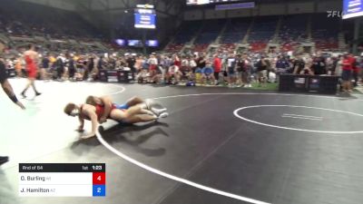 182 lbs Rnd Of 64 - Owen Burling, Wisconsin vs Jaxon Hamilton, Arizona