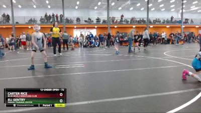 72 lbs Round 5 - Carter Rice, Blue Devils Wrestling Club vs Eli Gentry, Minion Training Center