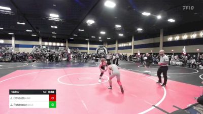 137 lbs Consi Of 16 #1 - Jesus Davalos, Kings WC vs Jackson Peterman, Salem Elite