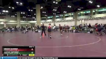 107 lbs Quarters & Wb (16 Team) - Justice Anthony, Charlie`s Angels- GA Pink vs Gracie Guarino, Charlie`s Angels-IL Pink