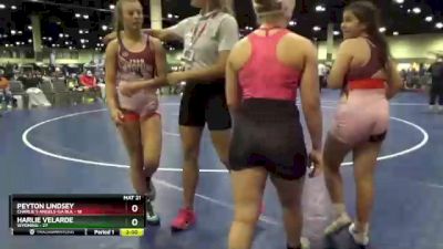 140 lbs Round 2 (8 Team) - Peyton Lindsey, Charlie`s Angels-GA Blk vs Harlie Velarde, Wyoming