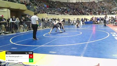 128 lbs Consi Of 32 #1 - Wyatt Pendergraph, Blanchard High School vs Jason Blocker, Cushing