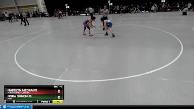 90 lbs Round 1 - Nora Ohnemus, Iowa vs Madelyn Medrano, Purler Wrestling Inc