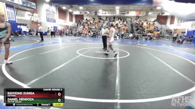 106 lbs Champ. Round 2 - Raymond Zuniga, Sultana vs Daniel Mendoza, Victor Valley