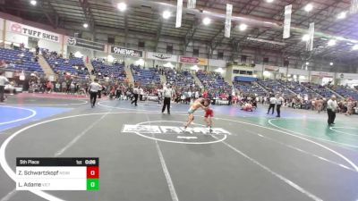 70 lbs 5th Place - Zaydean Schwartzkopf, Nebraska Elite WC vs Leo Adame, Victory WC