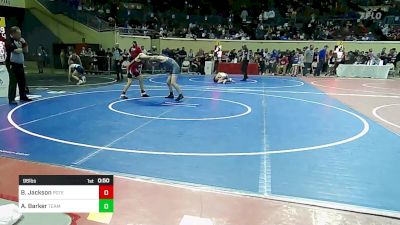 96 lbs Consi Of 16 #1 - Bentley Jackson, Poteau vs Aidan Barker, Team Choctaw