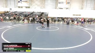 110 lbs Champ. Round 1 - Isaiah Weber, Gowanda Wrestling Club vs Lucas Carpenter, Johnstown Pee Wee Wrestling Club