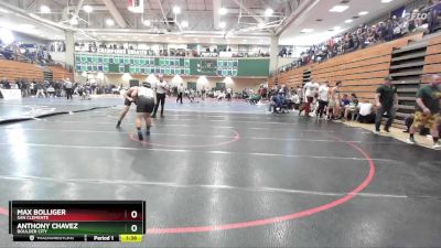 215 lbs Champ. Round 1 - Max Bolliger, San Clemente vs Anthony Chavez, Boulder City