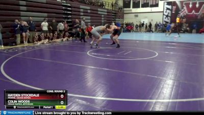 220 lbs Cons. Round 2 - Hayden Stockdale, Prairie, Cedar Rapids vs Colin Woods, Cedar Rapids Jefferson