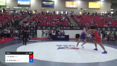 80 kg Quarters - Xavier Smith, Fishers Wrestling Club vs Emmitt Sherlock, HeadHunters Wrestling Club