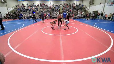 73 lbs Consi Of 8 #2 - Jace Hebert, Poteau Youth Wrestling Academy vs Cash Carlton, Sperry Wrestling Club