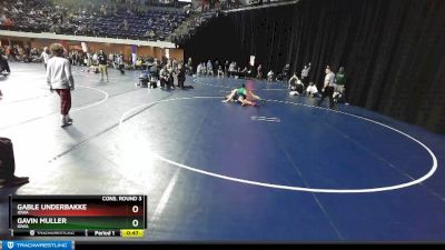 150 lbs Cons. Round 3 - Gable Underbakke, Iowa vs Gavin Muller, Iowa