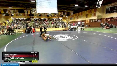 138 lbs Cons. Round 2 - Brady White, Murrieta Valley vs John Cyril Catungal, Mira Mesa