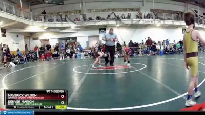 85 lbs Cons. Round 4 - Denver Marion, Perry Meridian Wrestling Club vs Maverick Wilson, Jennings County Wrestling Club