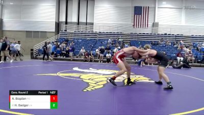 160 lbs Cons. Round 2 - Henry Badger, Lawrence North vs Andrei Bogdan, Fishers