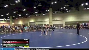 114 lbs Quarters & Wb (16 Team) - Mariah Webster, Iowa Pin-A-Sarus vs Adyson Lundquist, Iowa T-Wrecks