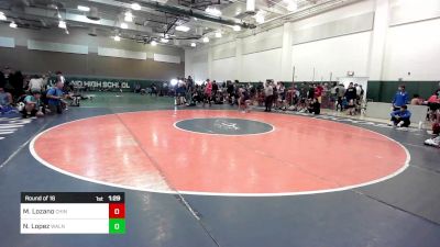 132 lbs Round Of 16 - Michael Lozano, Chino Hills vs Noah Lopez, Walnut