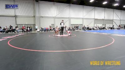 65 lbs Rr Rnd 2 - Aubree Johnson, Untouchables Girls RED vs Amourah Taylor, OK Supergirls Blue