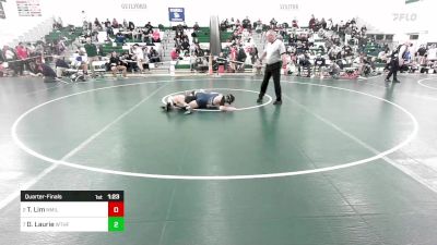 132 lbs Quarterfinal - Tynan Lim, New Milford vs Donato Laurie, Wethersfield