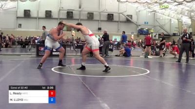 125 kg Consi Of 32 #2 - Luke Ready, Michigan Regional Training Center vs MATTHEW LLOYD, Michigan State