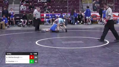 127 lbs Round Of 16 - Arment Waltenbaugh, Faith Christian Acad vs Greyden Gustas, Reynolds