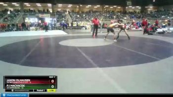 120 lbs Quarterfinals (8 Team) - PJ Machacek, 3A Harrisburg vs Jaxon Olhausen, 3A Willamina/Falls City