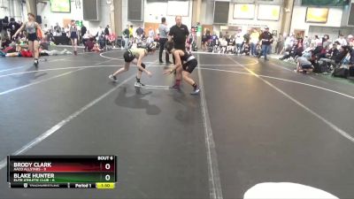 84 lbs Round 3 (4 Team) - Blake Hunter, Elite Athletic Club vs Brody Clark, AACO Allstars