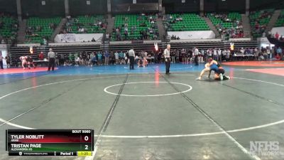 5A 150 lbs Quarterfinal - TRISTAN PAGE, Alexandria HS vs Tyler Noblitt, Arab