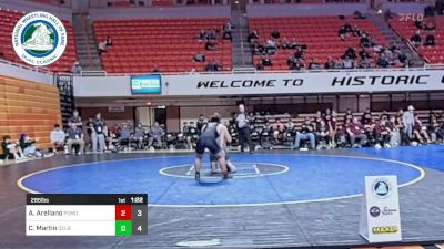 285 lbs Rr Rnd 2 - Adrian Arellano, Pomona vs Connor Martin, Delbarton High School