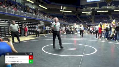 116 lbs Semifinal - Jordyn Bulgin, Parkland vs Feabie Fourspring, Corry