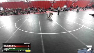 120 lbs Cons. Round 2 - Caden Kersten, Wisconsin vs Gavin Zellner, Denmark Wrestling Club