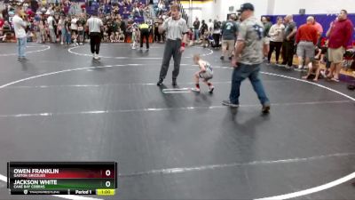 50 lbs Quarterfinal - Owen Franklin, Gaston Grizzlies vs Jackson White, Cane Bay Cobras