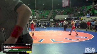 113 lbs Semifinal - Stone Phillips, Vestavia Hills vs Zander Samargia, Bob Jones