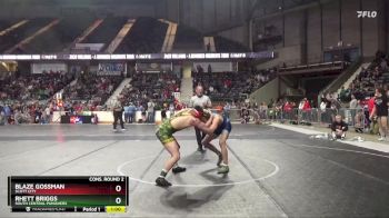 165 lbs Cons. Round 2 - Blaze Gossman, Scott City vs Rhett Briggs, South Central Punishers