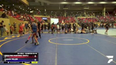 Exhibition 90-95 lbs Round 3 - Krislynn Martinez (Ratliff), KS vs Kaison Miller, KS