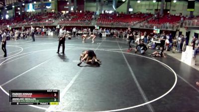 90 lbs Quarterfinal - Parker Kinnan, Cozad Wrestling Club vs Anselmo DeOllos, Nebraska Elite Wrestling Club