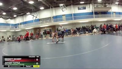 184 lbs Semifinal - Antony Tuttle, Rochester Community College vs Bennett Eichert, Triton College