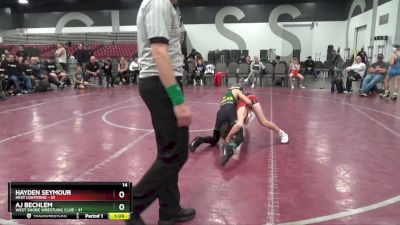 85 lbs Placement Matches (8 Team) - Hayden Seymour, Heat Lightning vs AJ BECHLEM, West Shore Wrestling Club