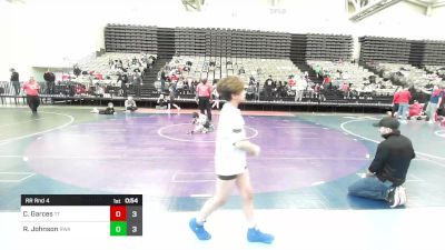 50 lbs Rr Rnd 4 - Christian Garces, Tugman vs Riker Johnson, Roundtree Wrestling Academy Black