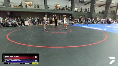 132 lbs Cons. Round 4 - Ares San Juan, CA vs Wyatt Sandoval, CA