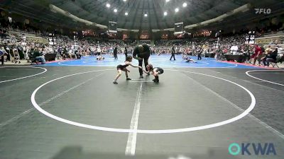 49 lbs Quarterfinal - Audrey Hembree, Wyandotte Youth Wrestling vs Isabella Vaughn, Skiatook Youth Wrestling 2022-23