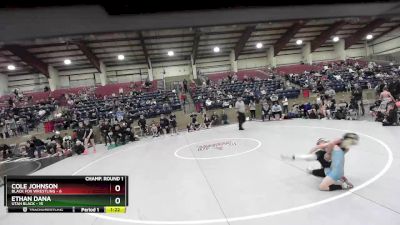 67 lbs Champ Round 1 (16 Team) - Ethan Dana, Utah Black vs Cole Johnson, Black Fox Wrestling