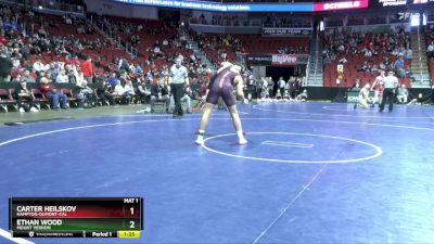 2A-285 lbs Quarterfinal - Ethan Wood, Mount Vernon vs Carter Heilskov, Hampton-Dumont-CAL